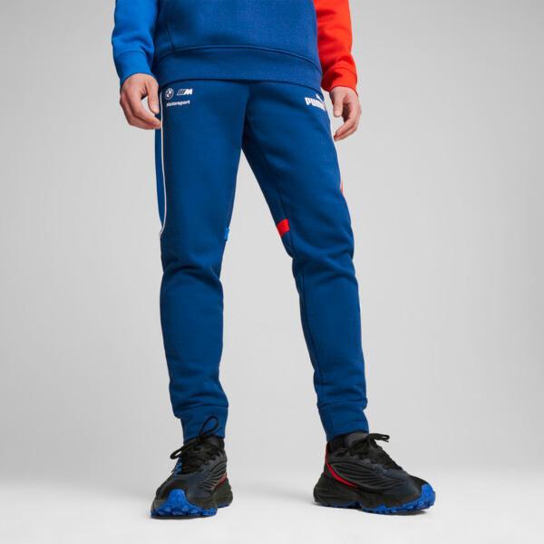 PUMA BMW M Motorsport MT7+ Men's Sweat Pants in Pro Blue/Medium Color Product Image