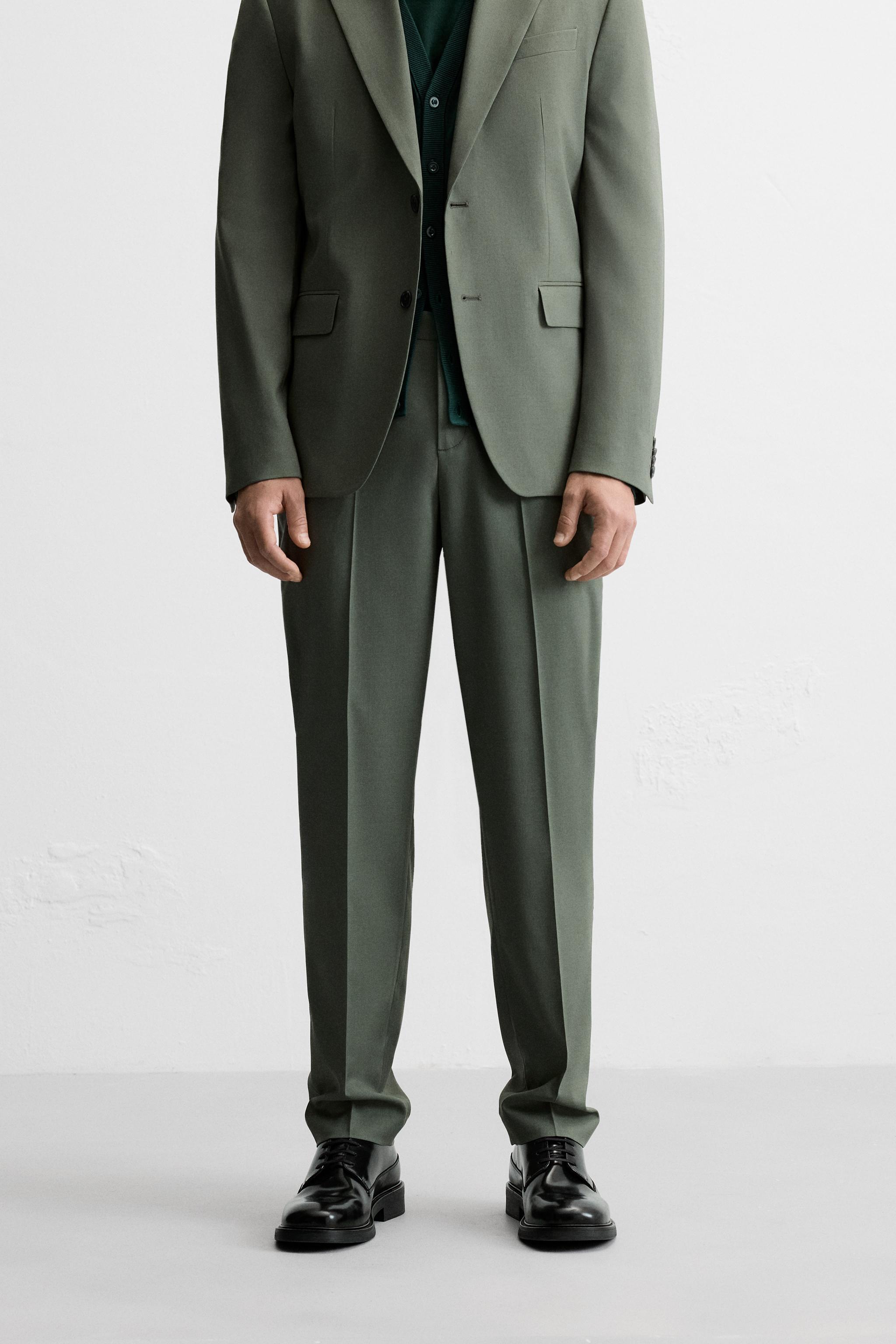 TEXTURED SUIT PANTS Product Image