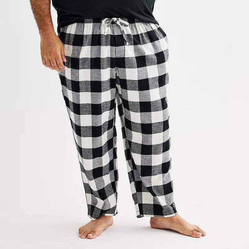 Big & Tall Sonoma Goods For Life Flannel Drawstring Pajama Pants, Mens Product Image