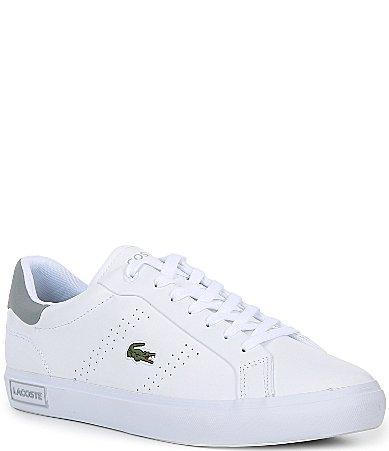 Lacoste Mens Powercourt 2.0 Leather Sneakers Product Image