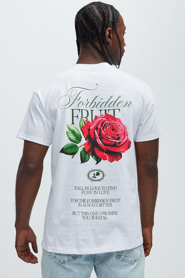 Forbidden Fruit Short Sleeve Tee - White Product Image