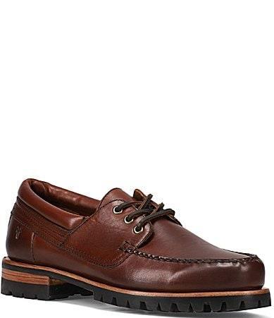 Frye Mens Hudson Campmoc Lug Sole Leather Lace Product Image