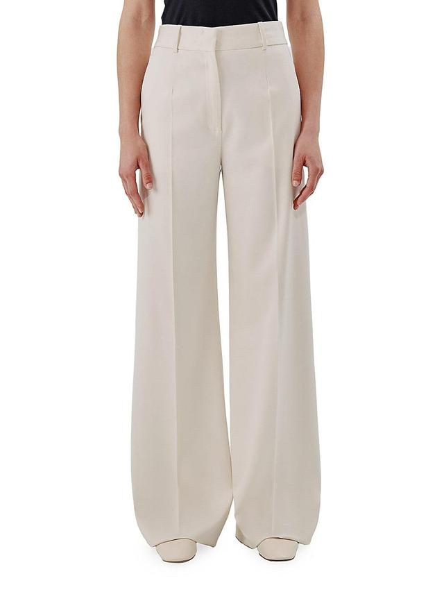 Womens Wool-Blend Suiting Trousers Product Image