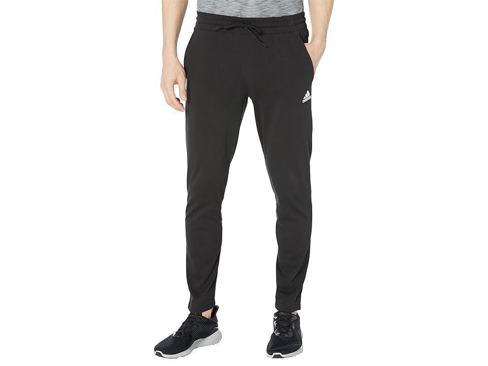 adidas Essentials Single Jersey Tapered Open Hem Pants Men's Clothing Product Image