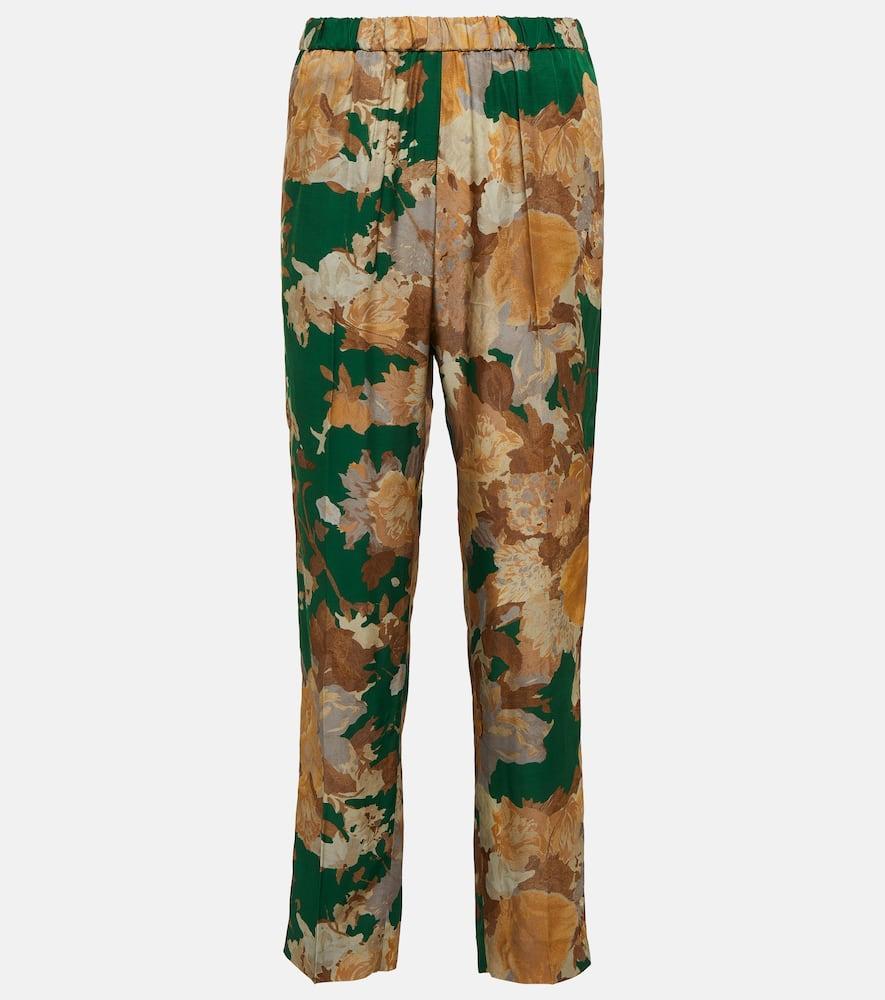 DRIES VAN NOTEN Printed Slim Pants In Multicoloured product image