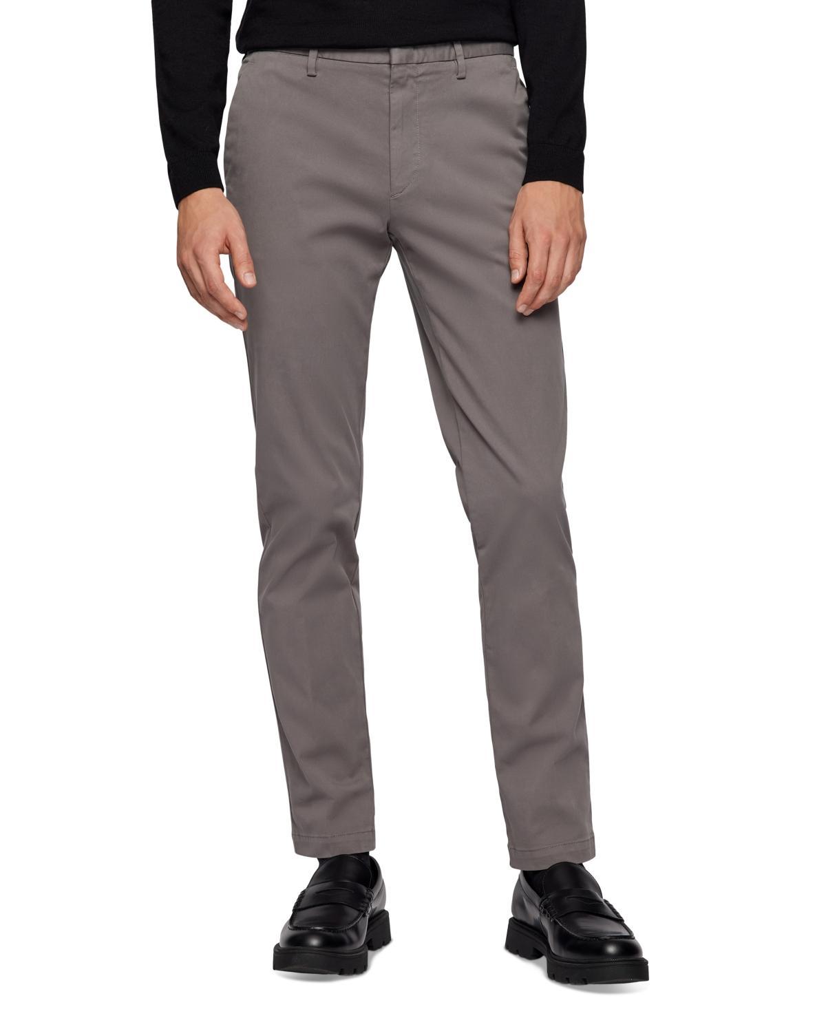 Boss by Hugo Boss Mens Tapered-Fit Stretch Cotton Pants Product Image