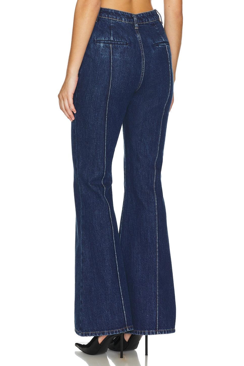 Denim Bandeau Jumpsuit self-portrait Product Image