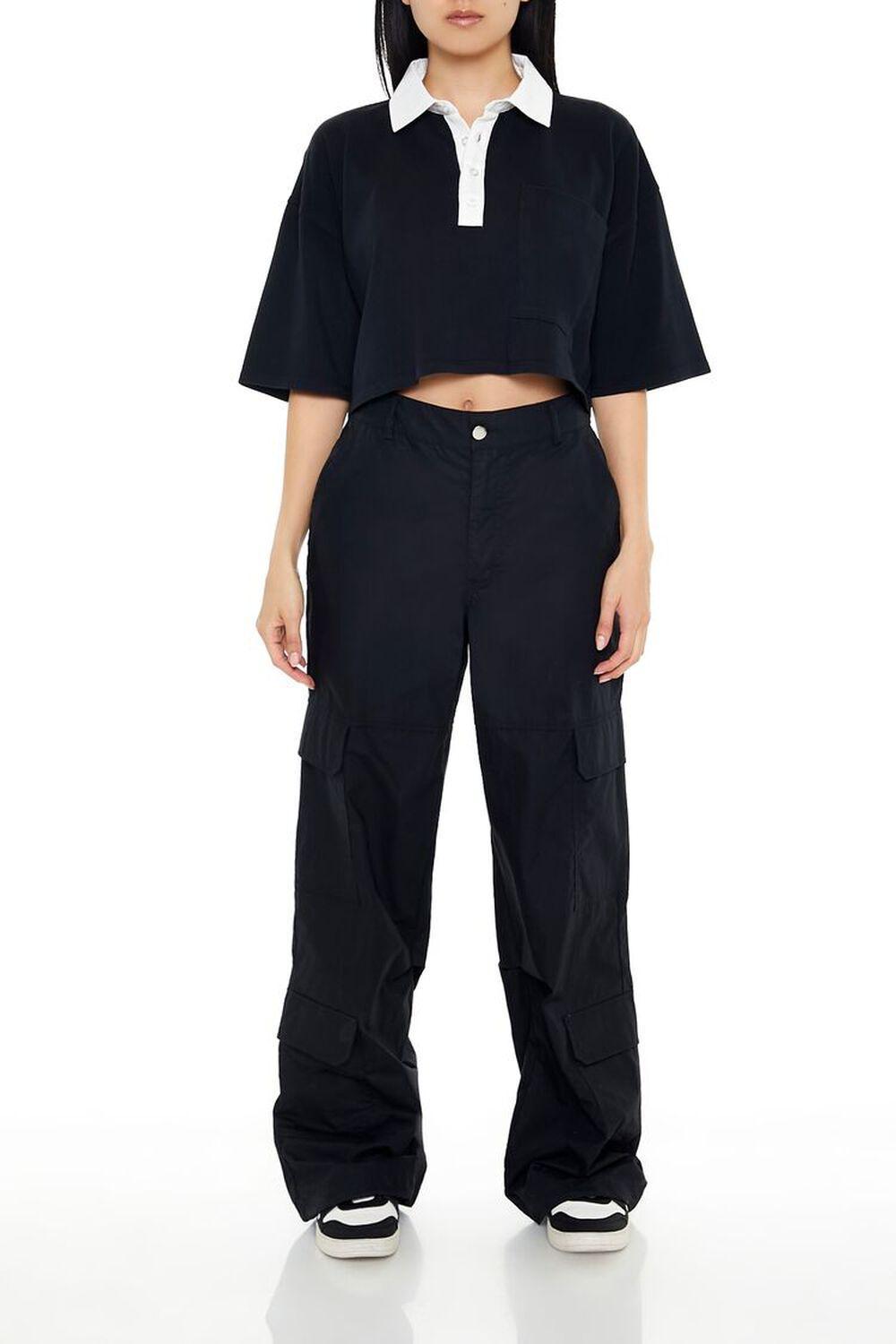 Cropped Rugby Shirt | Forever 21 Product Image