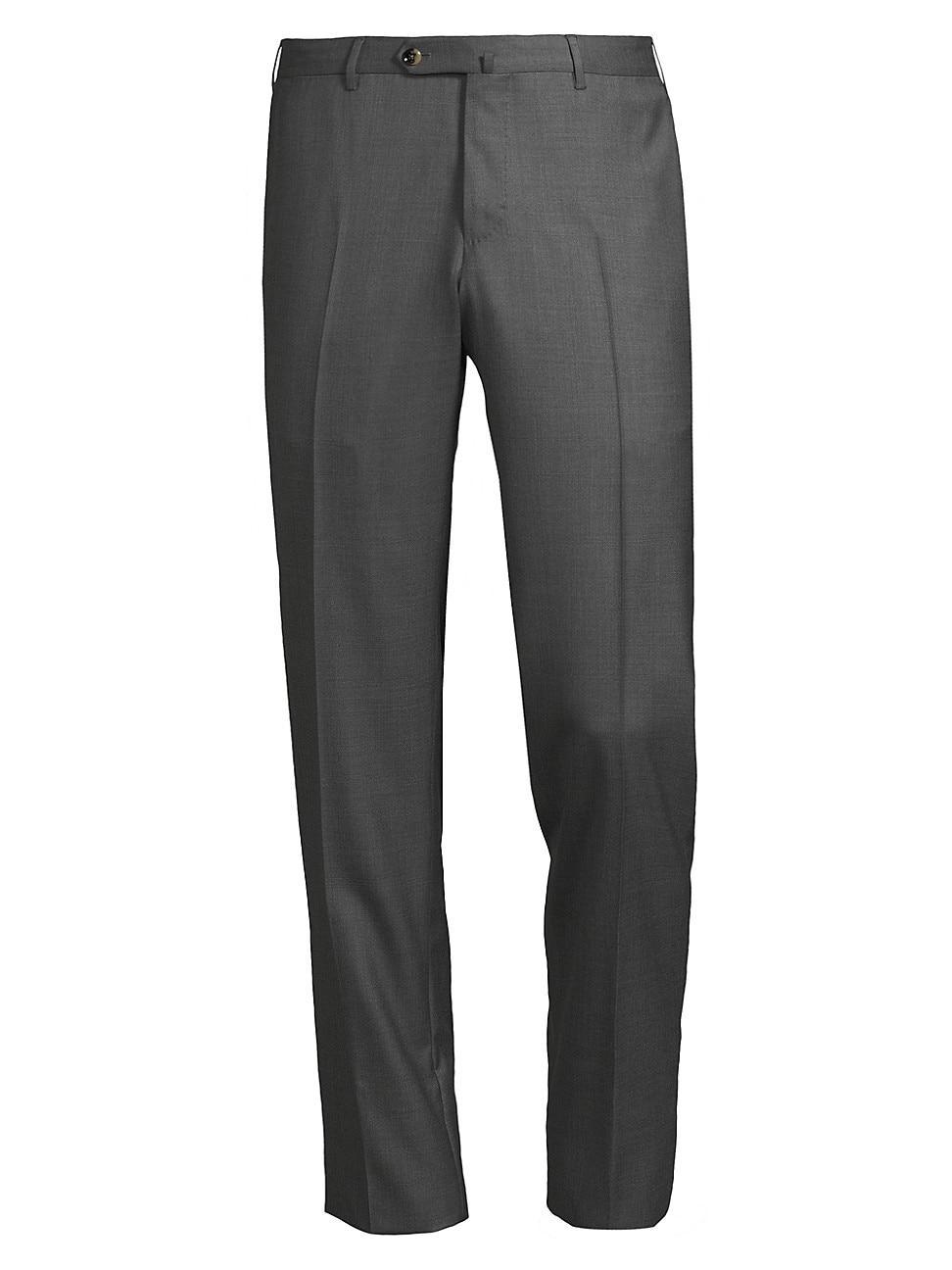 Mens Deluxe Super 160s Serge Wool Trousers product image