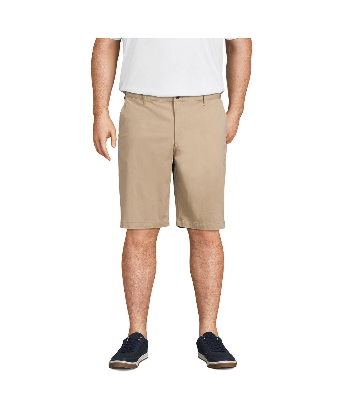 Big & Tall Lands End 11-Inch Comfort-Waist Knockabout Chino Shorts, Mens Green Product Image