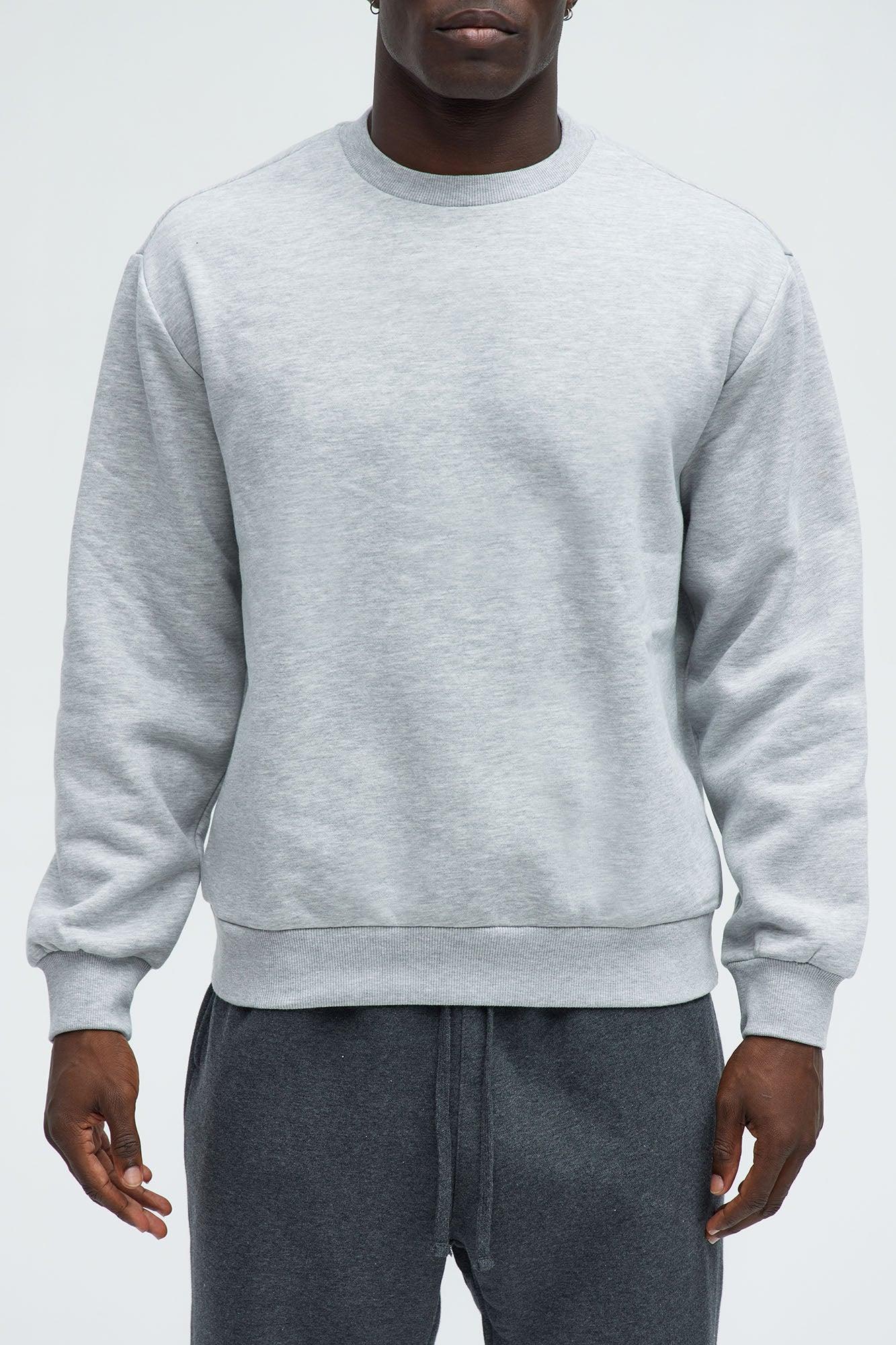 Tyson Crew Neck Sweatshirt - Heather Grey Product Image