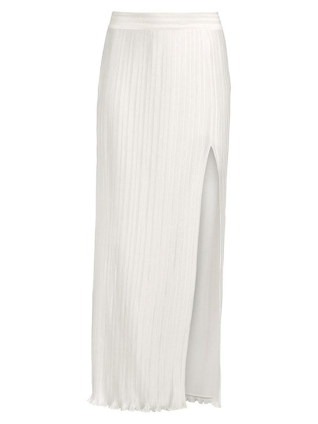 Womens Salma Pleated Satin Maxi Skirt Product Image