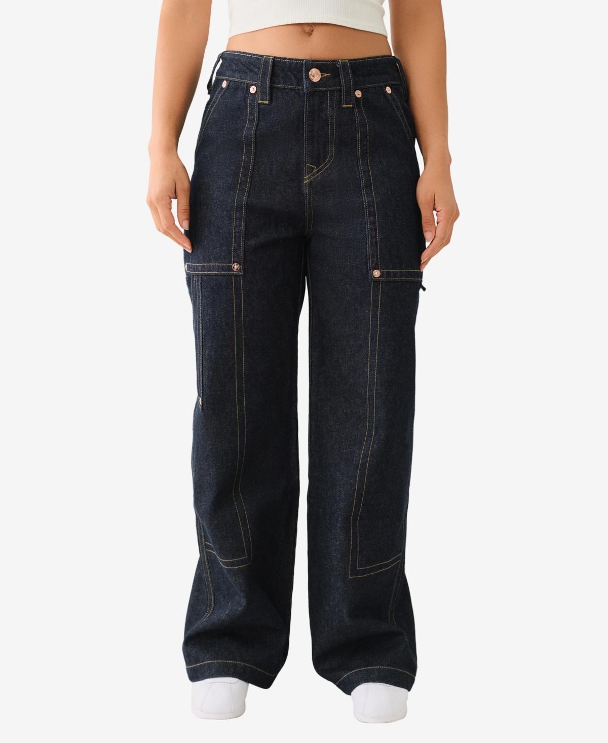 True Religion Womens Carpenter Baggy Cargo Flap Jean Product Image