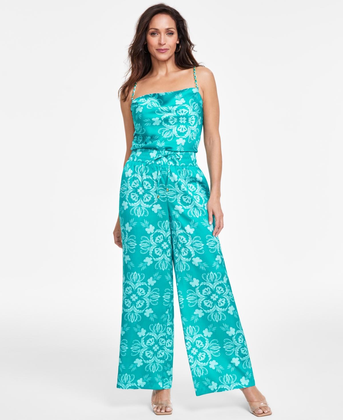 I.n.c. International Concepts Womens Printed Wide-Leg Pants, Created for Macys Product Image