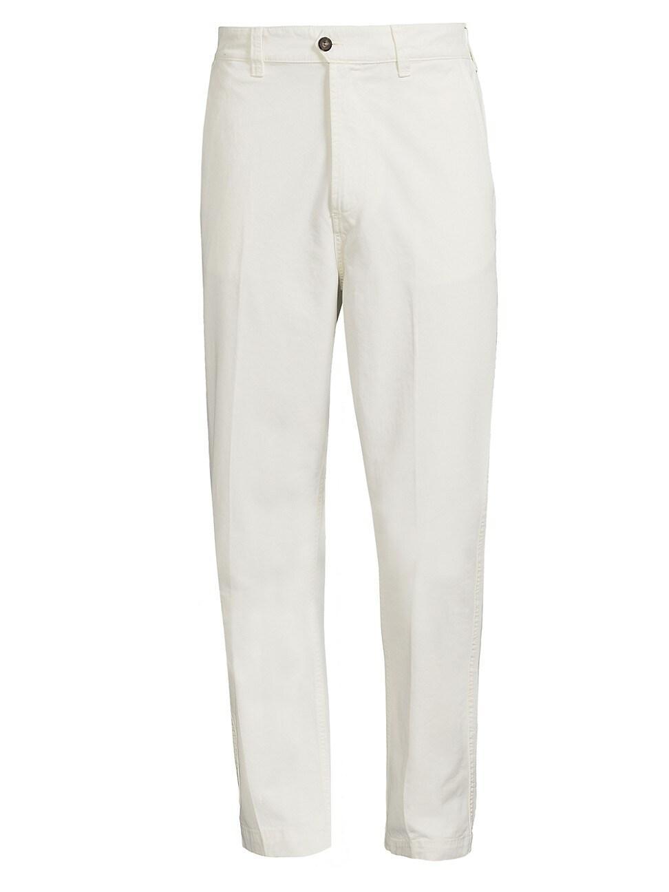 Drakes Flat Front Cotton Chino Pants Product Image