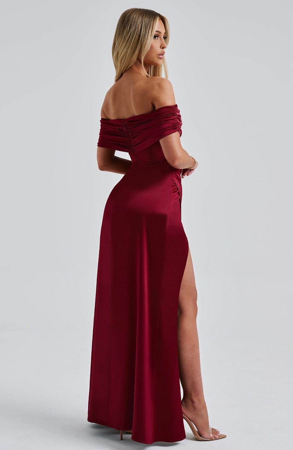 Gwendolyn Maxi Dress - Burgundy Product Image