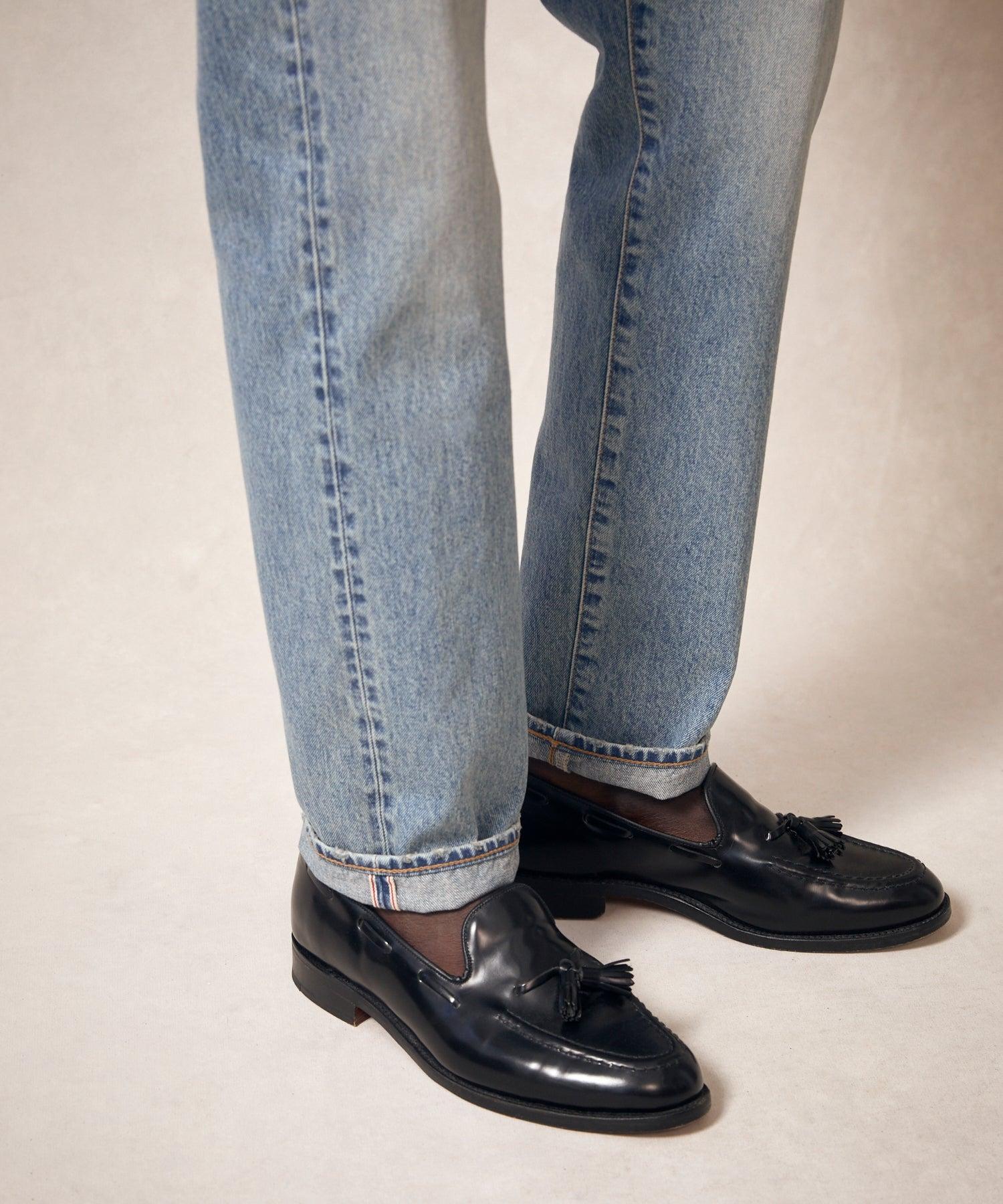 Slim Selvedge Jean in Frosty Indigo Wash Product Image