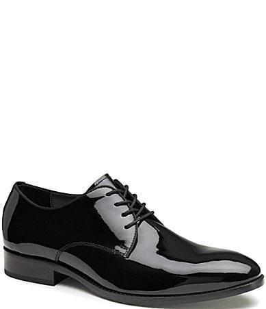 Johnston  Murphy Mens Gavney Patent Leather Plain Toe Oxfords Product Image