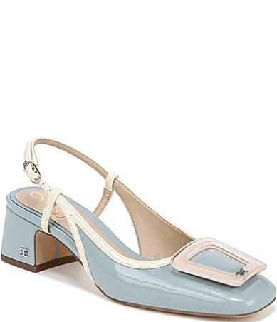 Sam Edelman Tracie Patent Buckle Detail Slingback Pumps Product Image