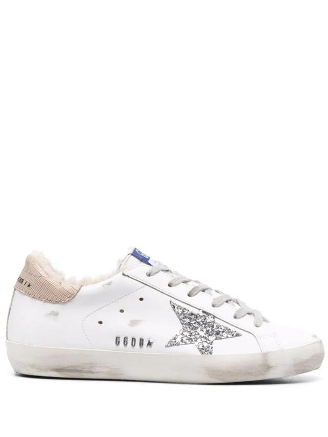 Super-star Low-top Sneakers In White/silver Product Image