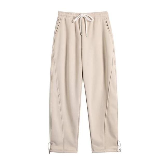 Mid Rise Plain Sweatpants Product Image