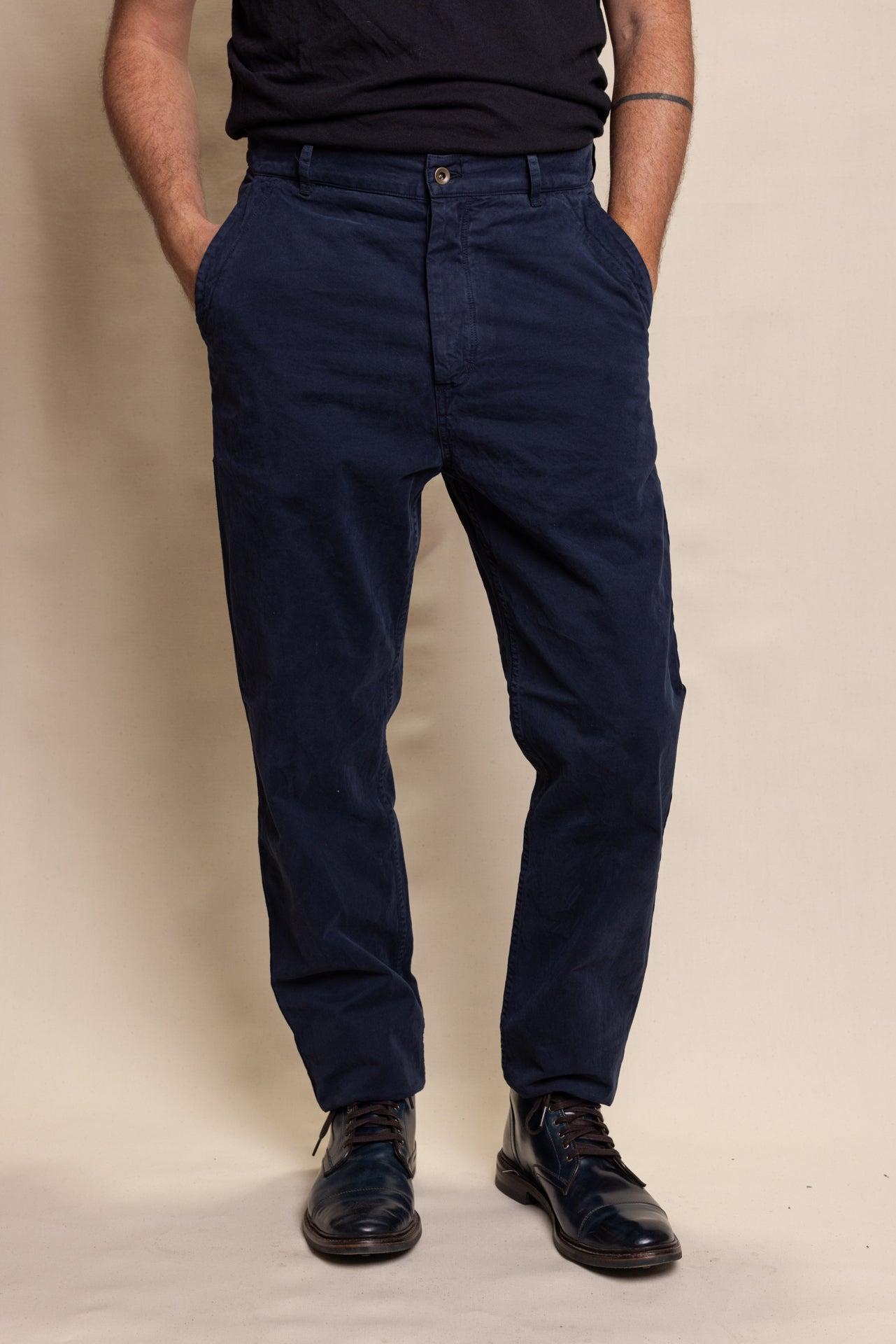 Rowan Tapered Trouser - Navy Male Product Image