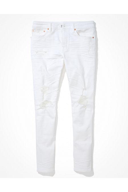 AE AirFlex Ripped Athletic Skinny Jean Mens White Out Destroy 40 X 32 Product Image