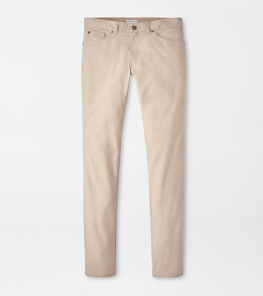 Peter Millar Mens Crown Comfort Five-Pocket Pant | Color: Khaki | Size: 35 Product Image