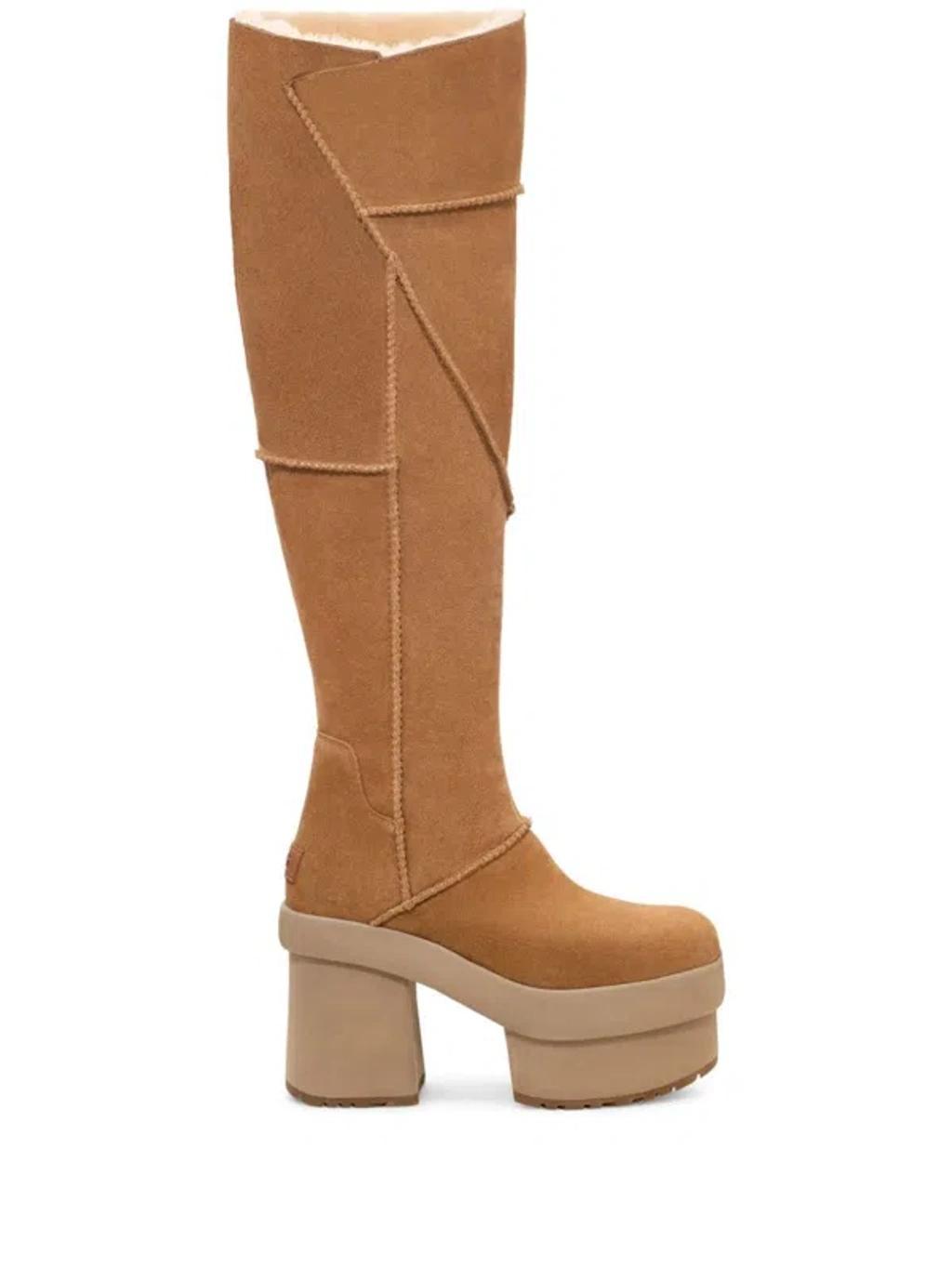 UGG New Heights Platform Boot In Brown Product Image