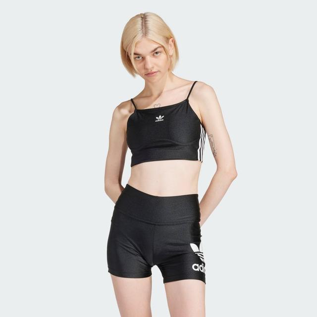 adidas 3-Stripes Bra Top Black 2XS Womens Product Image