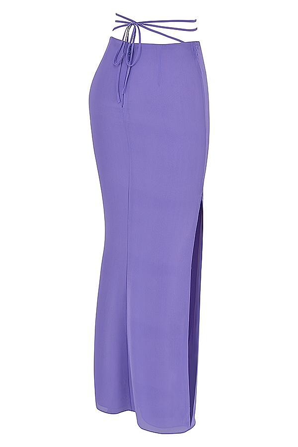 Amalfi Violet Cutout Maxi Skirt Product Image