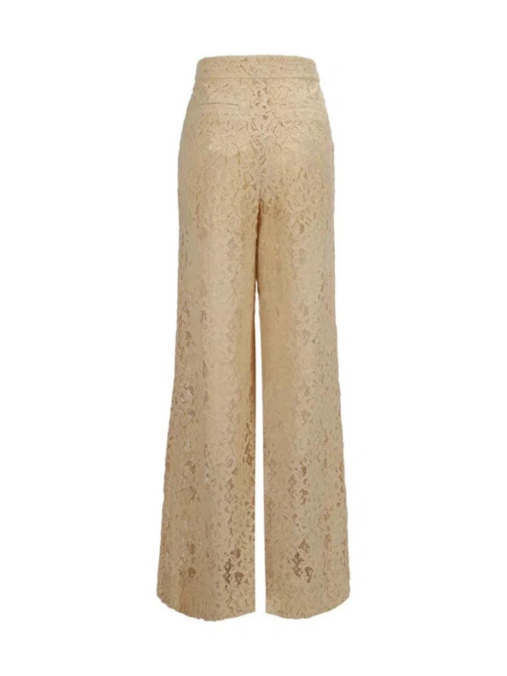 ZIMMERMANN Wide-legged Lace Trousers In Multicolor Product Image