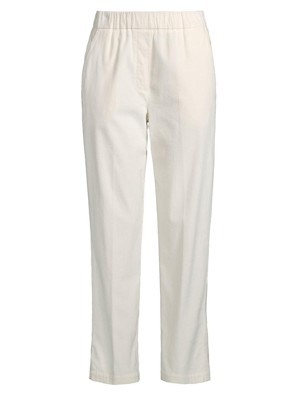 Womens Cotton-Blend Corduroy Pants Product Image