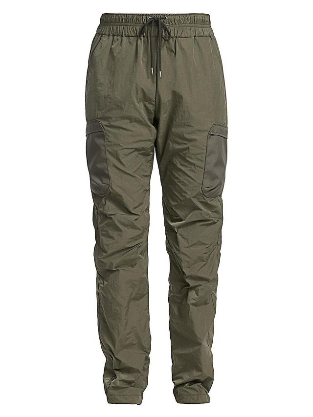 Mens High Shrunk Nylon Cargo Pants Product Image