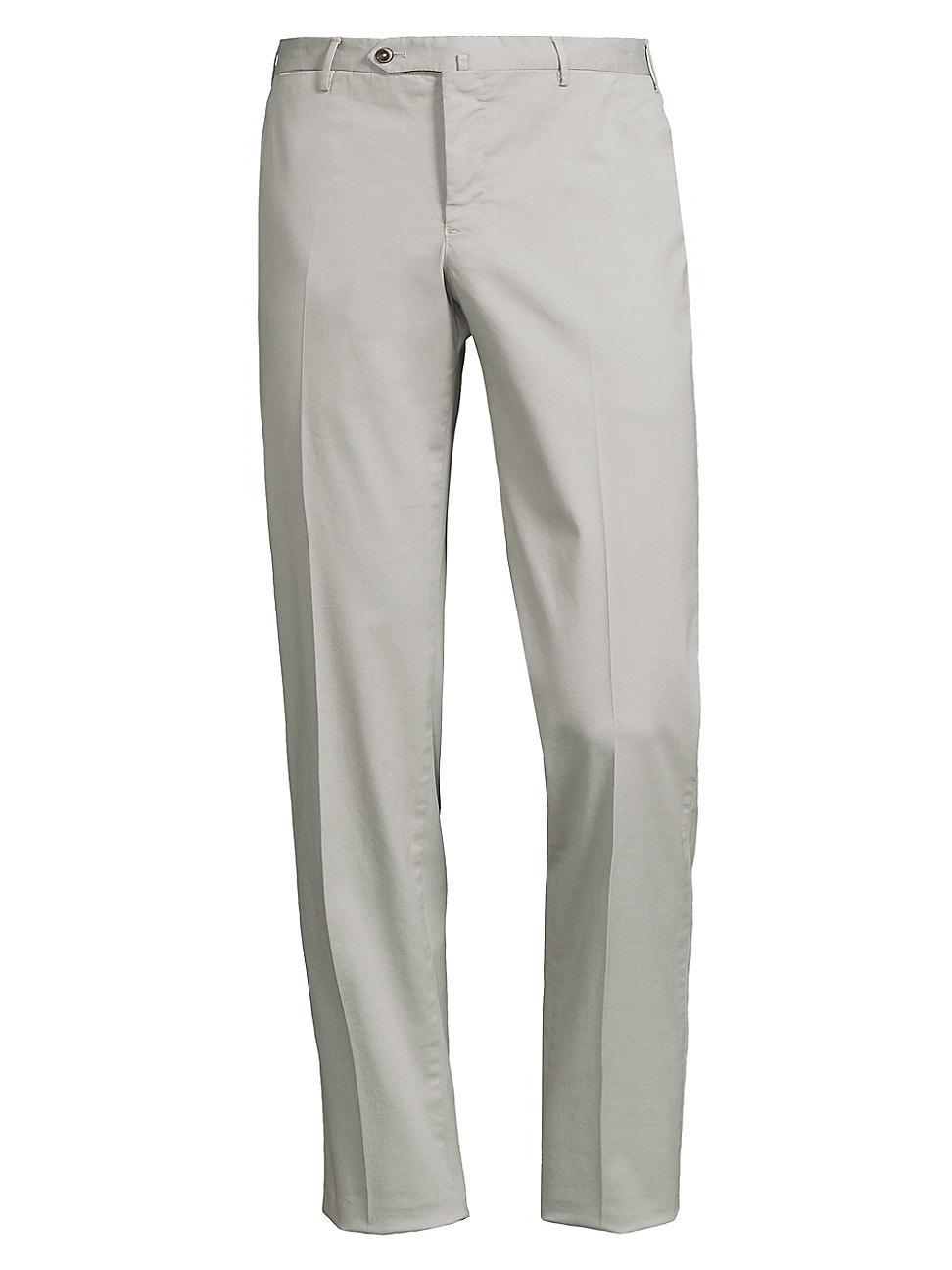 Mens Stretch Cotton-Blend Slim-Fit Trousers Product Image