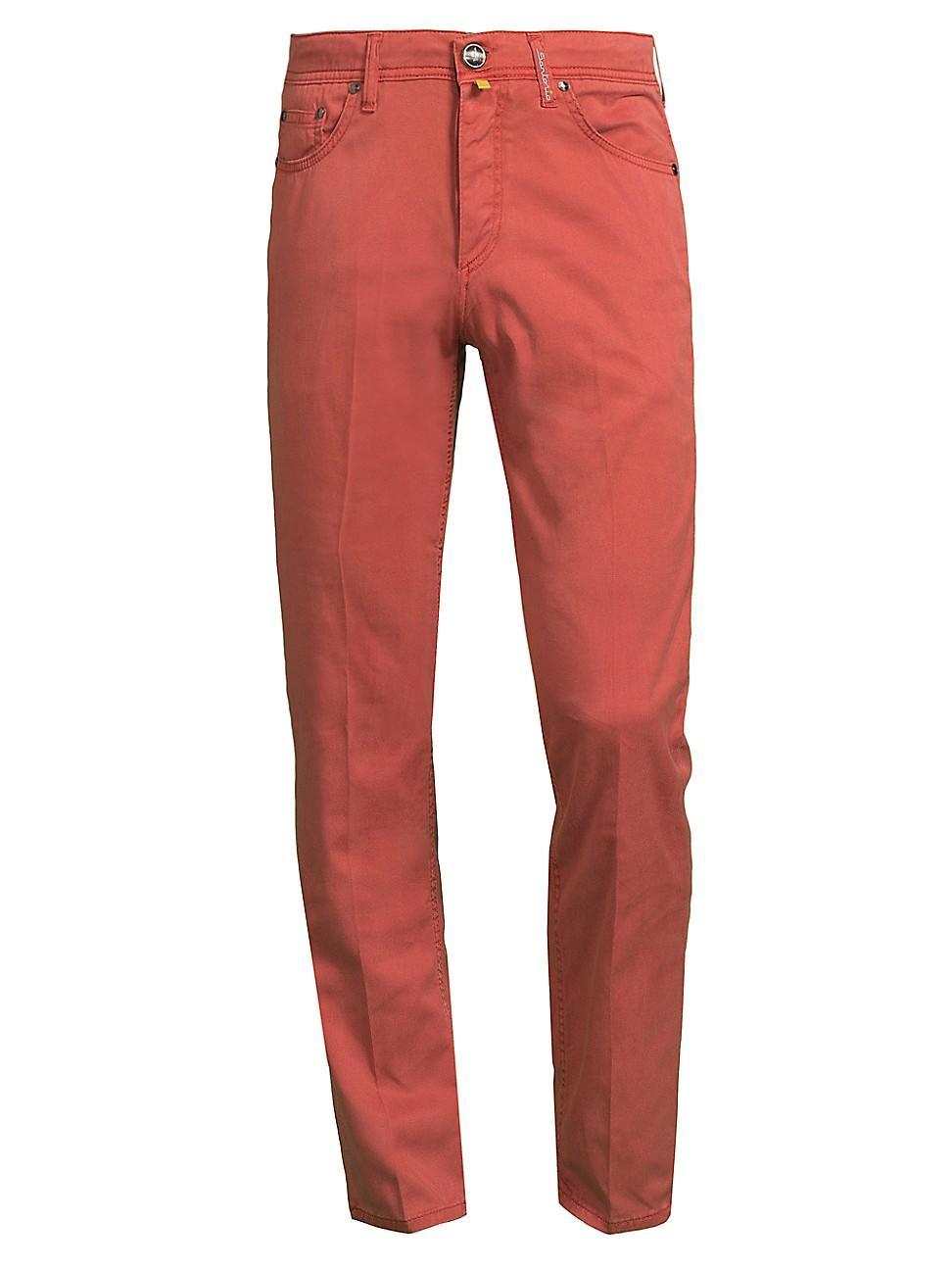 Mens Twill Slim-Straight Pants Product Image