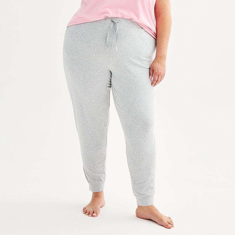 Plus Size Sonoma Goods For Life Cotton Modal Cuffed Sleep Pants, Womens Product Image