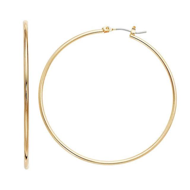 Sonoma Goods For Life Hoop Earrings, Womens, Gold Tone Product Image