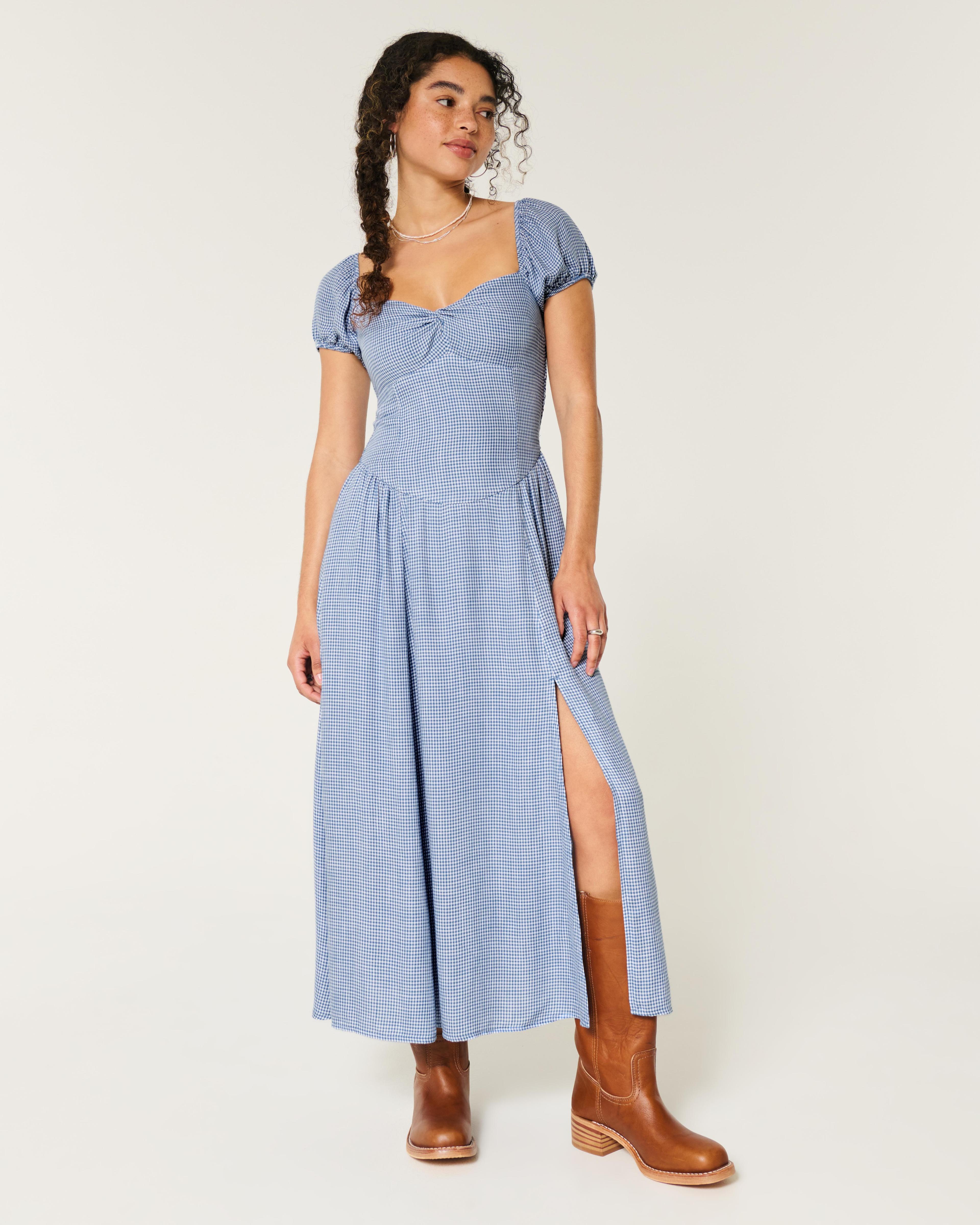 On/Off-the-Shoulder Drop-Waist Dress Product Image