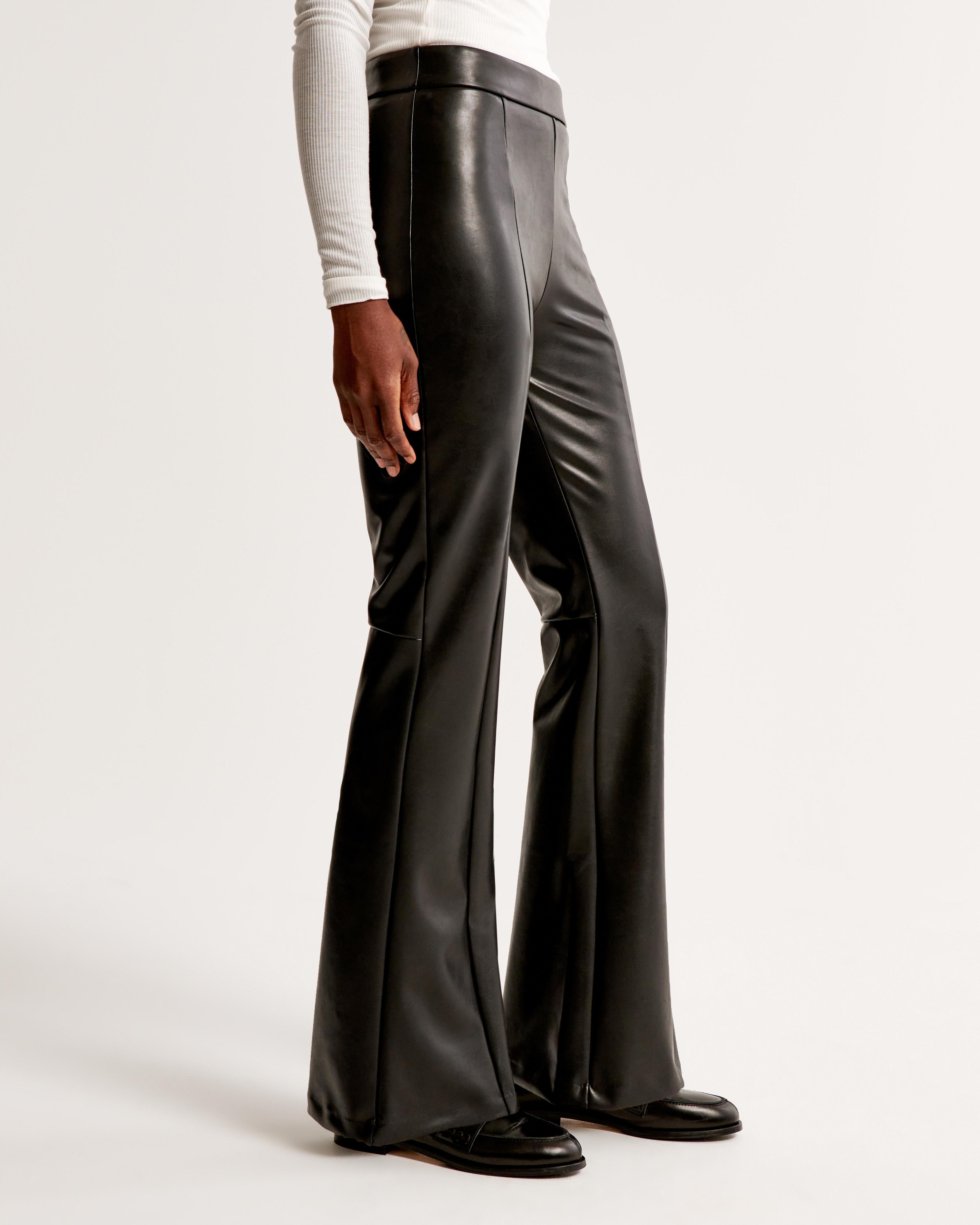 Vegan Leather Flare Pant Product Image