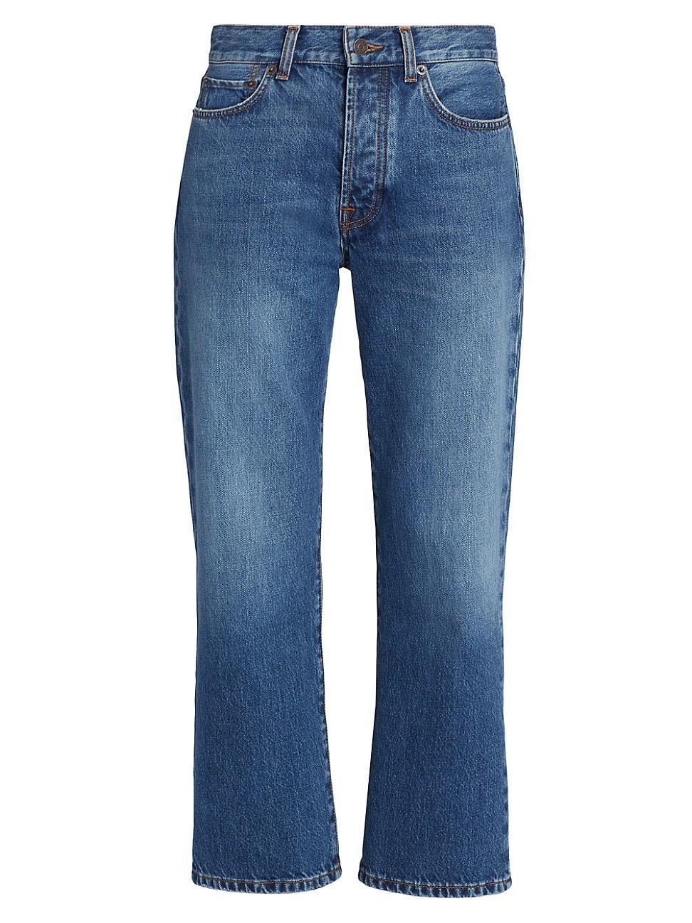 Womens Lesley Mid-Rise Crop Jeans Product Image