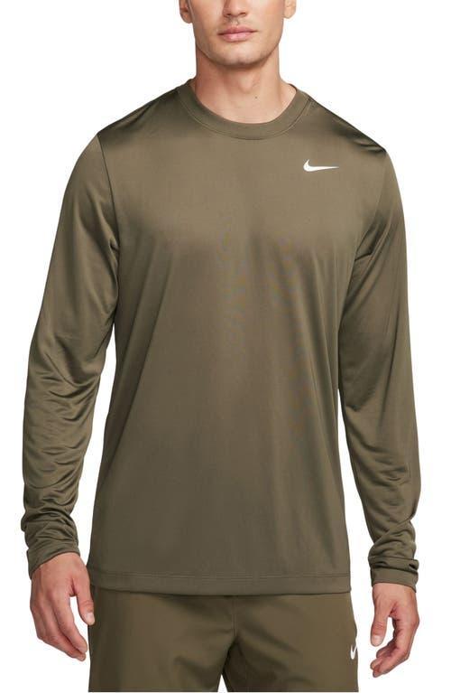 NIKE Men's Dri-fit Legend Long-sleeve Fitness Top In Green Product Image