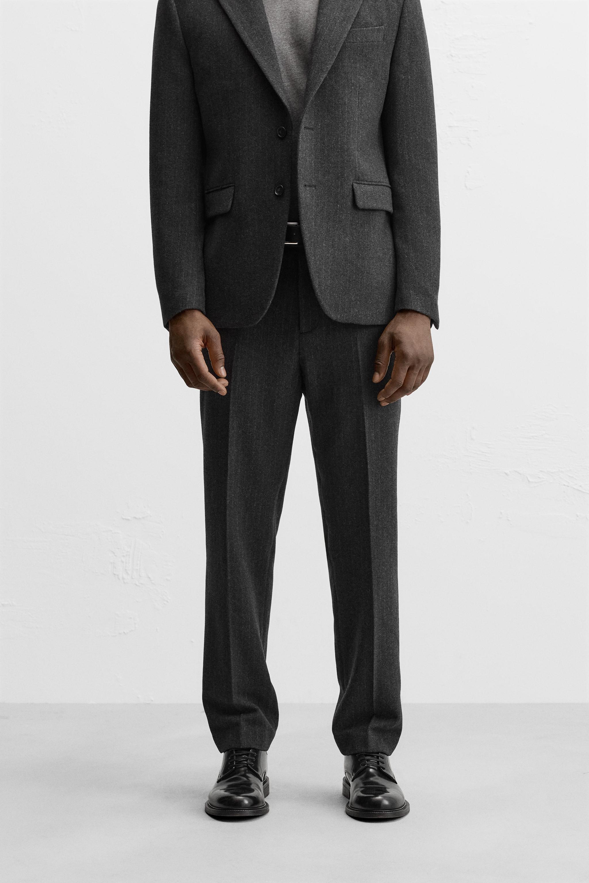 PINSTRIPE SUIT PANTS Product Image