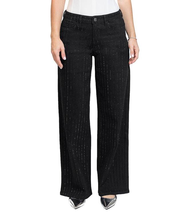 Stevie By Steve Madden Rhinestone Stripe Ultra 90's Jean Product Image