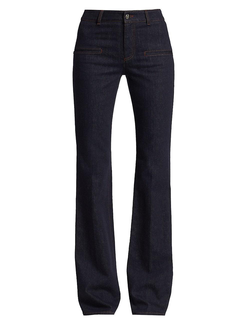 Altuzarra Serge Denim Flare Leg Pants Product Image