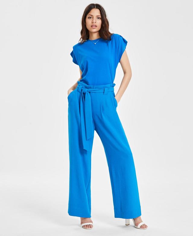 Women's Paperbag-Waist Wide-Leg Pants, Created for Macy's Product Image