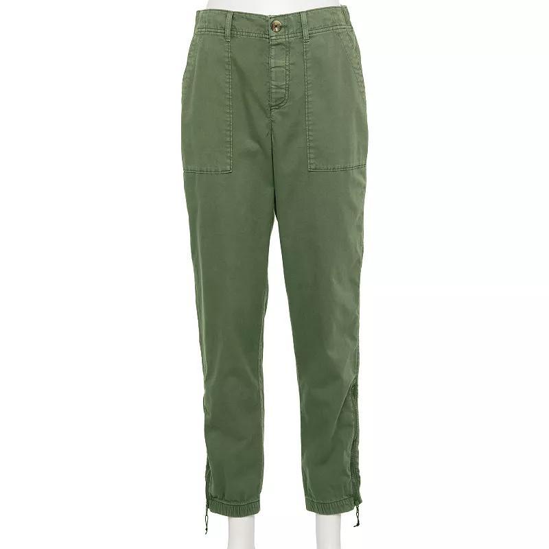 Womens Sonoma Goods For Life Adaptive Utility Joggers Manolo Green Product Image