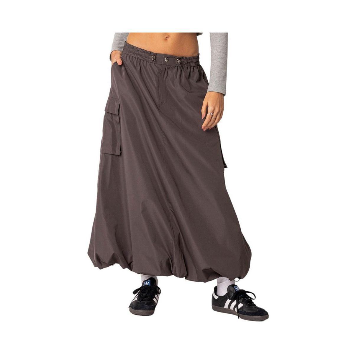 EDIKTED Bubble Cargo Maxi Skirt Product Image