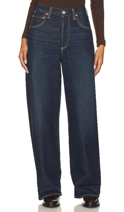 Ayla Baggy Cuffed High-Rise Wide-Leg Jeans Product Image