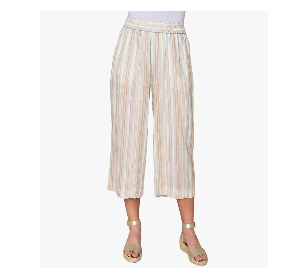 Stella Carakasi Womens Pull On Linen City Pants Product Image